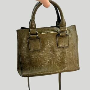 Steve Madden Womens Mini Satchel Crossbody Purse Small Dark Olive Gold Chain